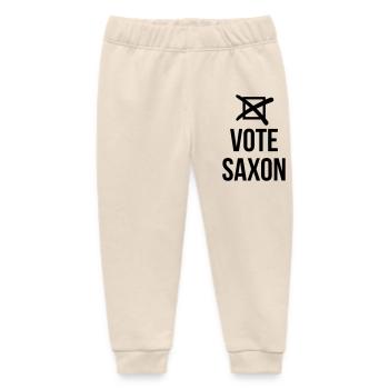 Vote Saxon - Baby Organic Jogginghose Baby Tumbler von Stanley/Stella - Natur - Vorne