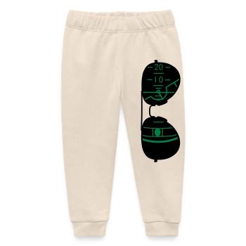 pilot glasses - Baby Organic Sweatpants by Stanley/Stella - soft Ecru - Front