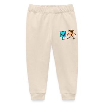 Science Physics Chemistry OMG - Baby Organic Sweatpants by Stanley/Stella - soft Ecru - Front