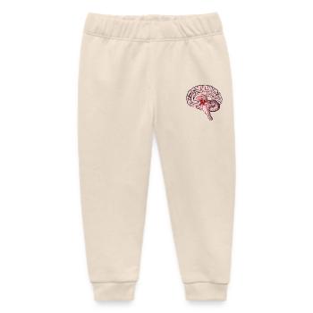 Science Medicine Neurology Brain - Baby Organic Sweatpants by Stanley/Stella - soft Ecru - Front