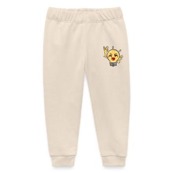 Light bulb - Baby Organic Sweatpants by Stanley/Stella - soft Ecru - Front