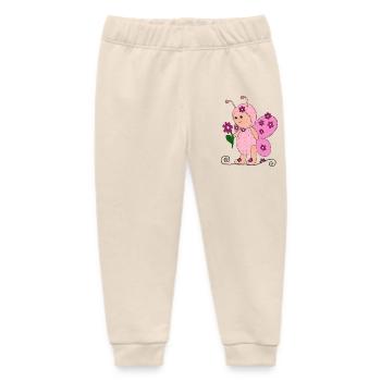Schmetterling Rosa - Baby Organic Jogginghose Baby Tumbler von Stanley/Stella - Natur - Vorne