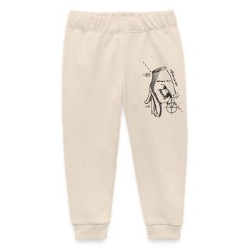 The circle game - Baby Organic Sweatpants by Stanley/Stella - soft Ecru - Front
