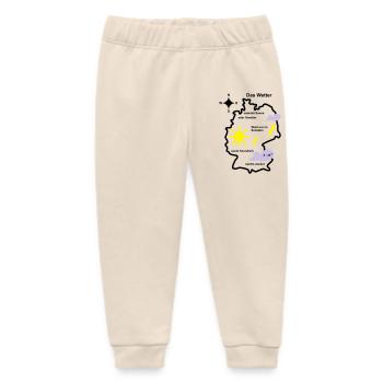 Wetterkarte Wetter Deutschland - Baby Organic Jogginghose Baby Tumbler von Stanley/Stella - Natur - Vorne