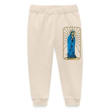 Saint Mary without Background - Baby Organic Sweatpants by Stanley/Stella - soft Ecru - Front