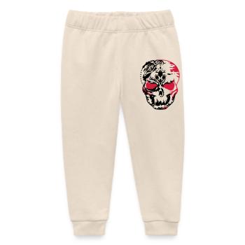 Totenkopf Maske aus Ornamenten - Baby Organic Jogginghose Baby Tumbler von Stanley/Stella - Natur - Vorne