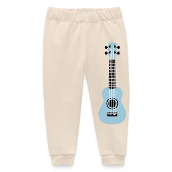 ukulele - Baby Organic Sweatpants by Stanley/Stella - soft Ecru - Front