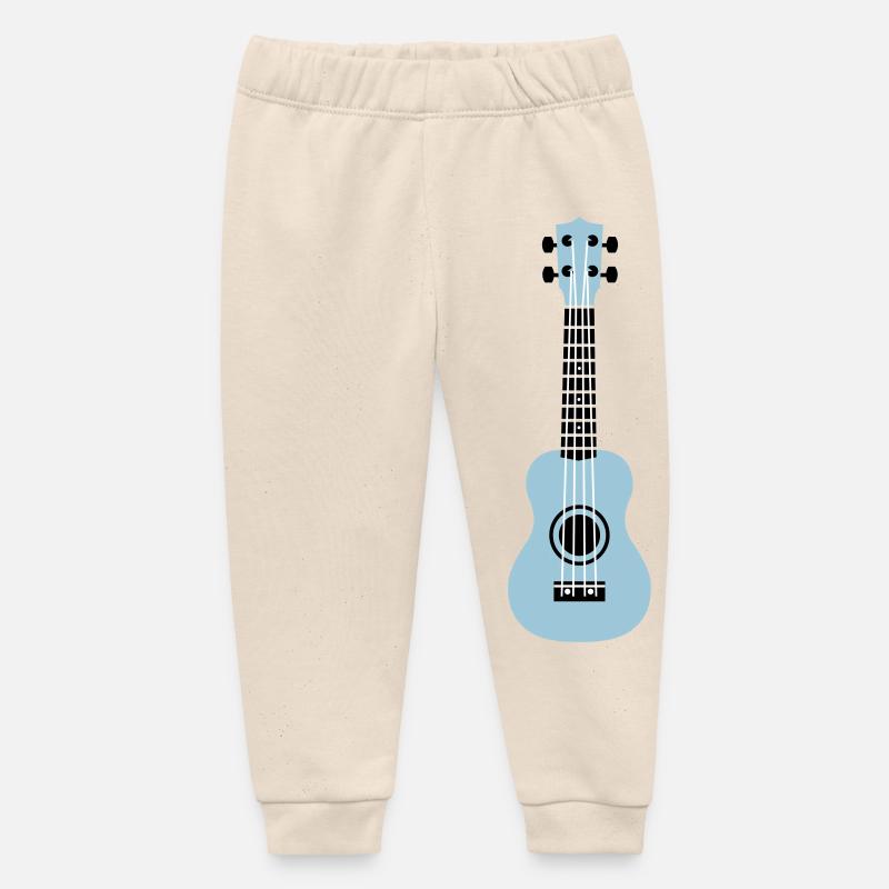 ukulélé - Pantalon de jogging bébé bio Stanley/Stella - écru doux