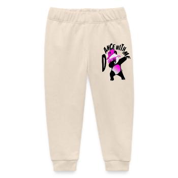Panda dance - Baby Organic Sweatpants by Stanley/Stella - soft Ecru - Front