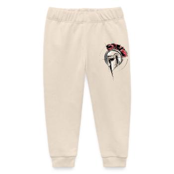 Gladiator Illustration Fighter Helmet Romans icon - Baby Organic Sweatpants by Stanley/Stella - soft Ecru - Front