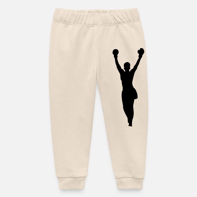 boxe boxe - Pantalon de jogging bébé bio Stanley/Stella - écru doux