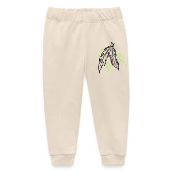 Feathers tied together - Baby Organic Sweatpants by Stanley/Stella - soft Ecru - Front