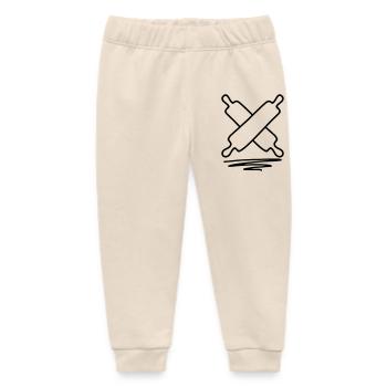 Dough roll - Baby Organic Sweatpants by Stanley/Stella - soft Ecru - Front