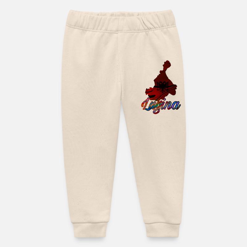 Lugina - Pantalon de jogging bébé bio Stanley/Stella - écru doux