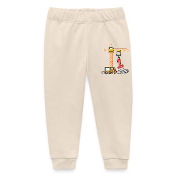Kinder Geburtstagsshirt Bagger 1 Junge Baustelle 1 - Baby Organic Jogginghose Baby Tumbler von Stanley/Stella - Natur - Vorne