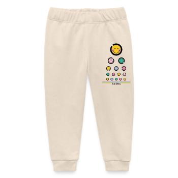 Eye test Happy - Baby Organic Sweatpants by Stanley/Stella - soft Ecru - Front