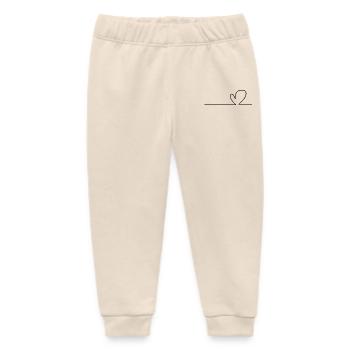 Herz Linie - Baby Organic Jogginghose Baby Tumbler von Stanley/Stella - Natur - Vorne