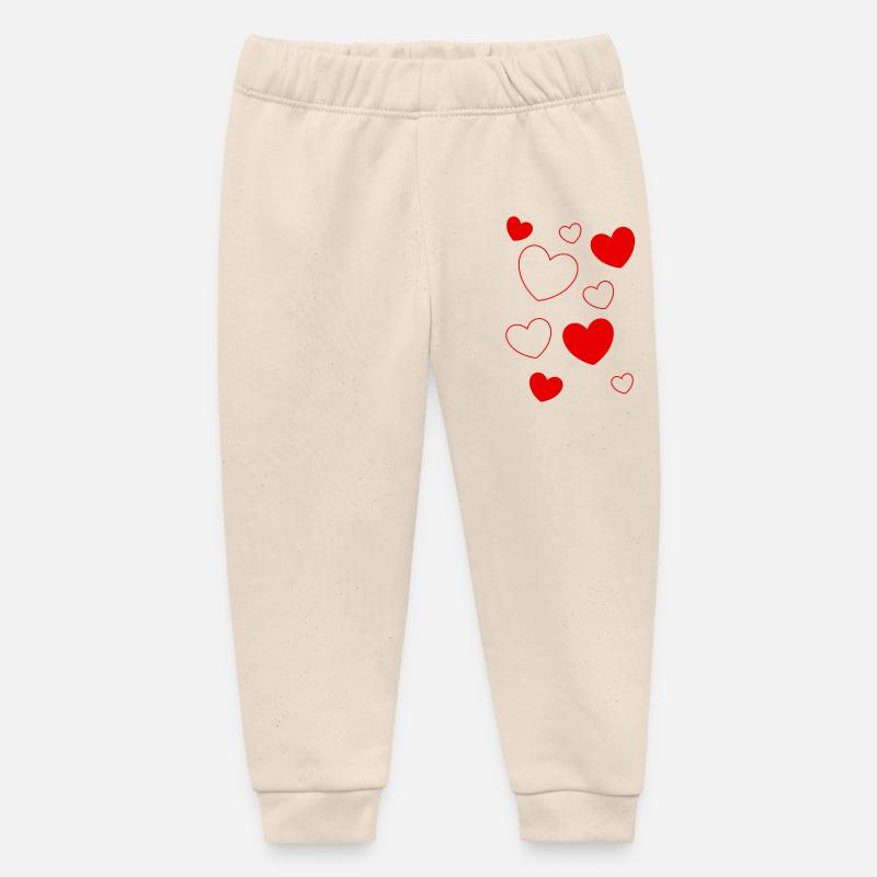 Cadeau Saint-Valentin Saint-Valentin - Pantalon de jogging bébé bio Stanley/Stella - écru doux