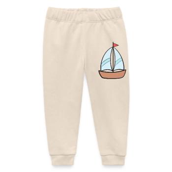 Boot Schiff Segelschiff - Baby Organic Jogginghose Baby Tumbler von Stanley/Stella - Natur - Vorne