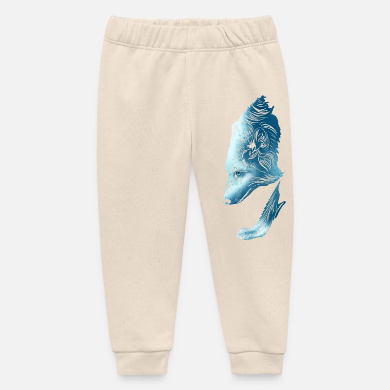 Loup - Pantalon de jogging bébé bio Stanley/Stella - écru doux