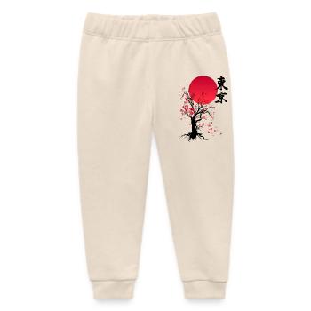 HERBST - KIRSCHBLÜTENHERBST - Baby Organic Jogginghose Baby Tumbler von Stanley/Stella - Natur - Vorne