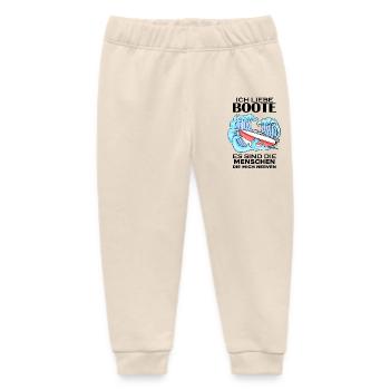 Motorboot Kapitän Bootsführerschein - Baby Organic Jogginghose Baby Tumbler von Stanley/Stella - Natur - Vorne