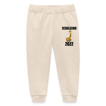 Schuldkind Einschulung 2022 - Baby Organic Jogginghose Baby Tumbler von Stanley/Stella - Natur - Vorne