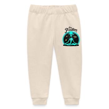 Stay Positive - Baby Organic Sweatpants by Stanley/Stella - soft Ecru - Front