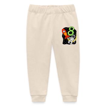 8 years old Young astronaut - Baby Organic Sweatpants by Stanley/Stella - soft Ecru - Front