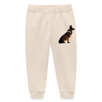 Dog - Baby Organic Sweatpants by Stanley/Stella - soft Ecru - Front
