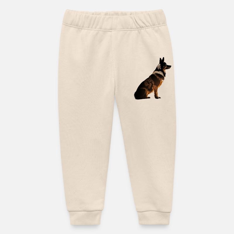 Chien - Pantalon de jogging bébé bio Stanley/Stella - écru doux