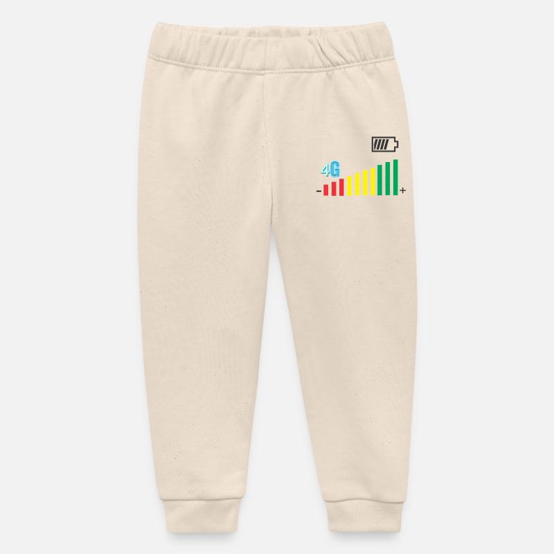 Niveau de couverture - Pantalon de jogging bébé bio Stanley/Stella - écru doux
