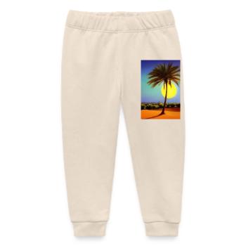 Désert d’Arabie - Pantalon de jogging bébé bio Stanley/Stella - écru doux - Devant