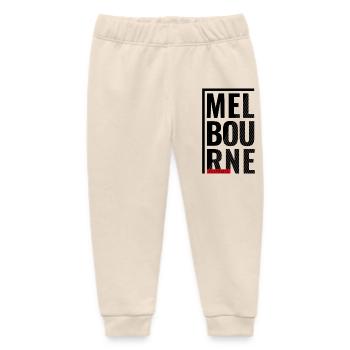 Melbourne Australien Typografie Design - Baby Organic Jogginghose Baby Tumbler von Stanley/Stella - Natur - Vorne