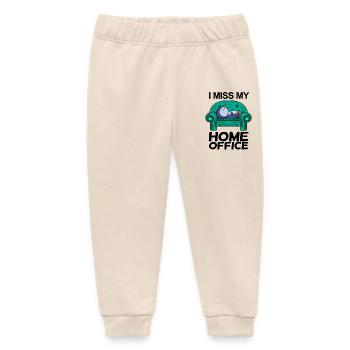 Home Office Miss Humor Funny - Baby Organic Sweatpants by Stanley/Stella - soft Ecru - Front