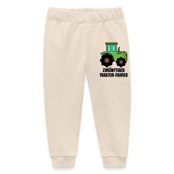 Traktor Nutzfahrzeug Landwirtschaft Statement Feld - Baby Organic Jogginghose Baby Tumbler von Stanley/Stella - Natur - Vorne