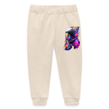 Astronaut - Baby Organic Sweatpants by Stanley/Stella - soft Ecru - Front