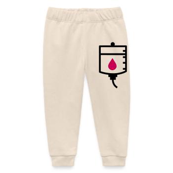 Doctor therapy treatment drip - Baby Organic Sweatpants by Stanley/Stella - soft Ecru - Front