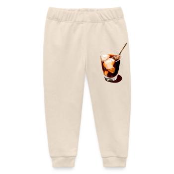 Illustration de boisson au café - Pantalon de jogging bébé bio Stanley/Stella - écru doux - Devant