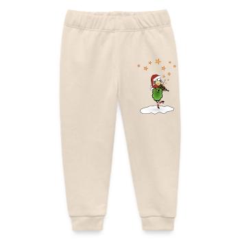 Christmas Folk music - Baby Organic Sweatpants by Stanley/Stella - soft Ecru - Front