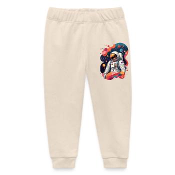 Astronaut - Baby Organic Sweatpants by Stanley/Stella - soft Ecru - Front