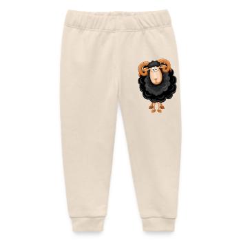Schafe, Schwarzes Schaf, Schaf Humor - Baby Organic Jogginghose Baby Tumbler von Stanley/Stella - Natur - Vorne