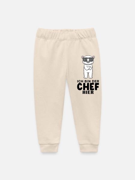Chef Spruch mit Eisbär Motiv - Baby Organic Jogginghose Baby Tumbler von Stanley/Stella - Natur