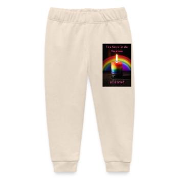 Eine Kerze für alle Haustiere im Himmel - Baby Organic Jogginghose Baby Tumbler von Stanley/Stella - Natur - Vorne