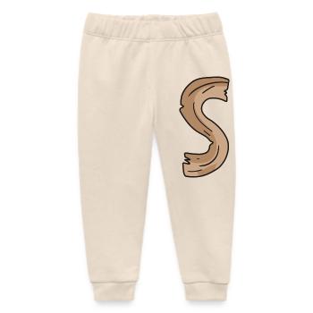 Buchstabe S Holz Holzbuchstabe Name - Baby Organic Jogginghose Baby Tumbler von Stanley/Stella - Natur - Vorne
