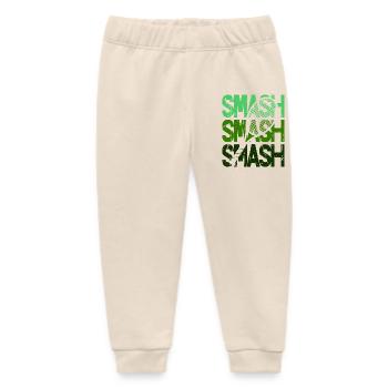 Tennis Smash Smash Ball Racket Design Pullover Hoodie - Baby Organic Sweatpants by Stanley/Stella - soft Ecru - Front