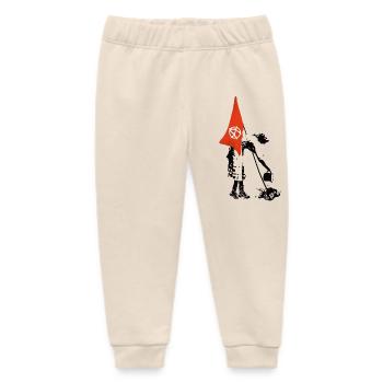 Flag Flag Anarchy - Punk Rebellion - Baby Organic Sweatpants by Stanley/Stella - soft Ecru - Front