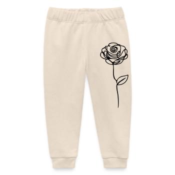 rose - Baby Organic Sweatpants by Stanley/Stella - soft Ecru - Front