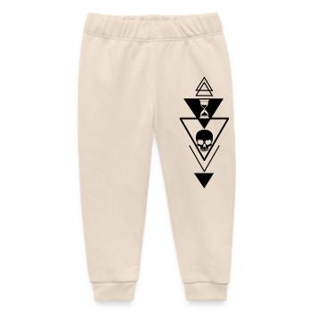 The passing of time is black - Baby Organic Sweatpants by Stanley/Stella - soft Ecru - Front