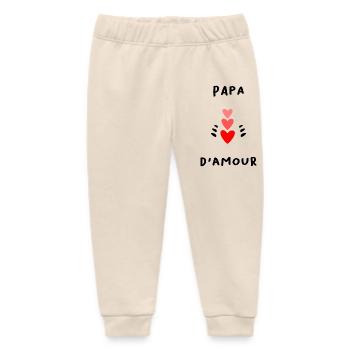 PAPA. VATERTAG. FROHER VATERTAG. ALLES GUTE ZUM GEBURTSTAG. - Baby Organic Jogginghose Baby Tumbler von Stanley/Stella - Natur - Vorne